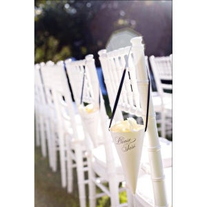 취바리 체어 화이트 대나무 의자 Chivari Chair White