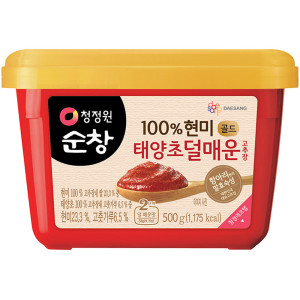 청정원 순창 태양초 현미 덜매운고추장 1kg