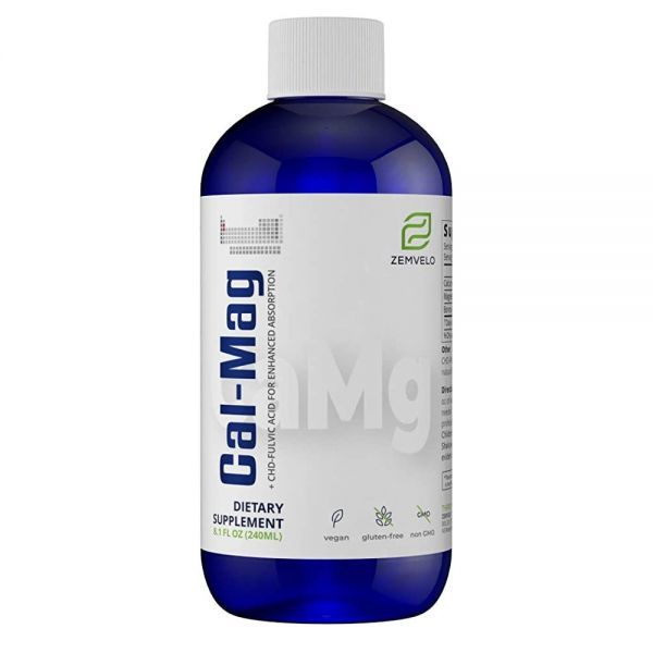 Liquid Ionic <b>Cal</b> <b>Mag</b> 칼슘 마그네슘 붕소 뼈 및 지원 편안한 기분 48일