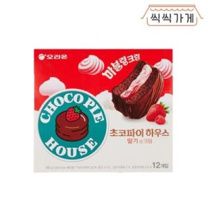 [씩씩가게] 초코파이 하우스 딸기앤크림 408g