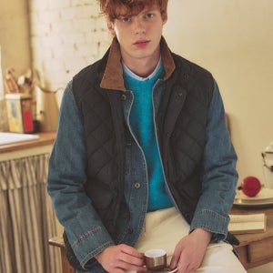 헤지스 남성 24FW 클래식 퀼팅 헌팅 HZJU4D411N3