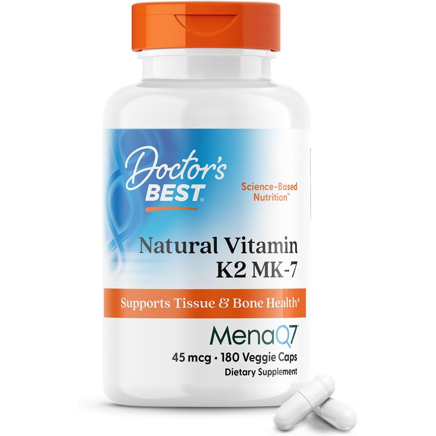 닥터스베스트 내추럴 <b>비타민 K</b>2 MK-7 45mcg 베지 캡  180정  1개