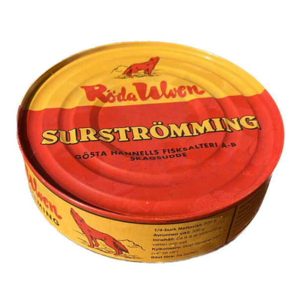 Roda Ulven 수르스트뢰밍 통조림 삭힌 청어 300g surstromming Original fermentierte Heringe Fish