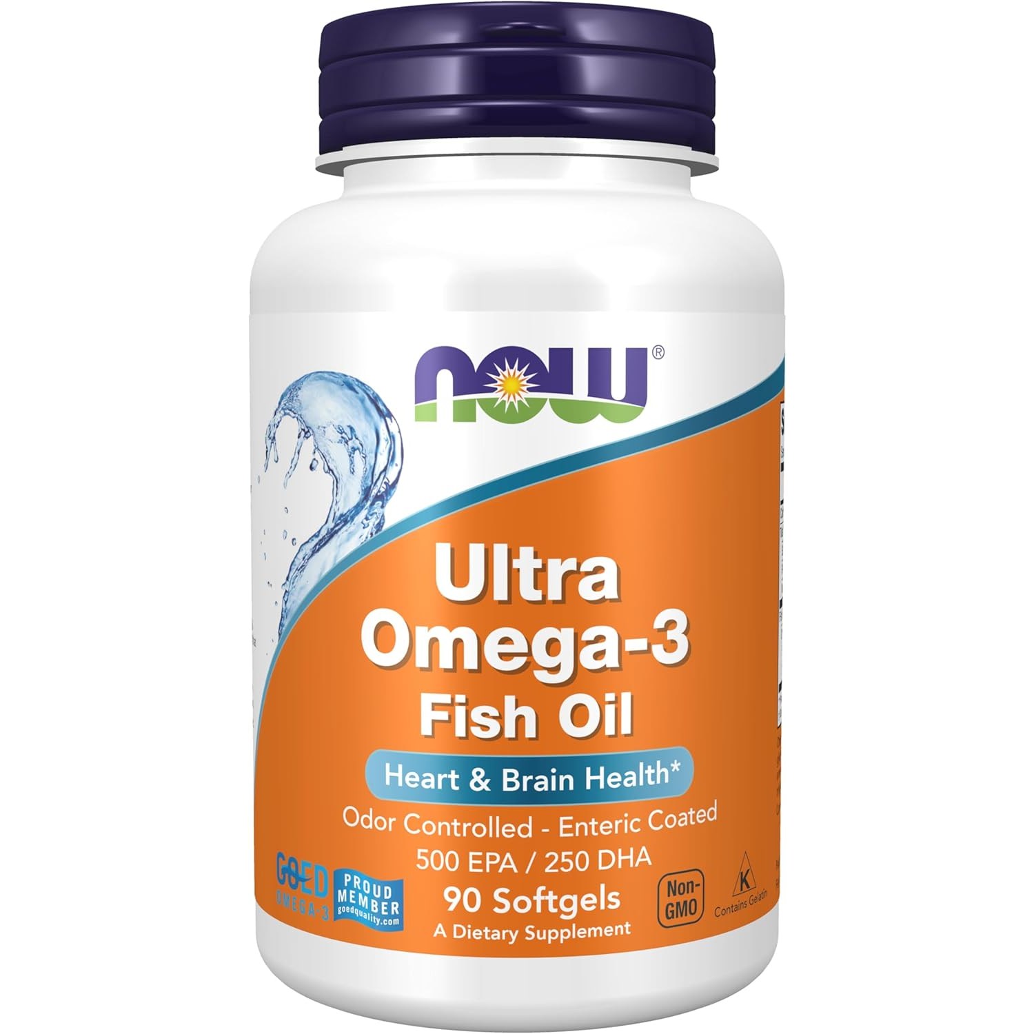 <b>나우푸드</b> 울트라 오메가-3 500 EPA 250 DHA 소프트젤  90정  1개
