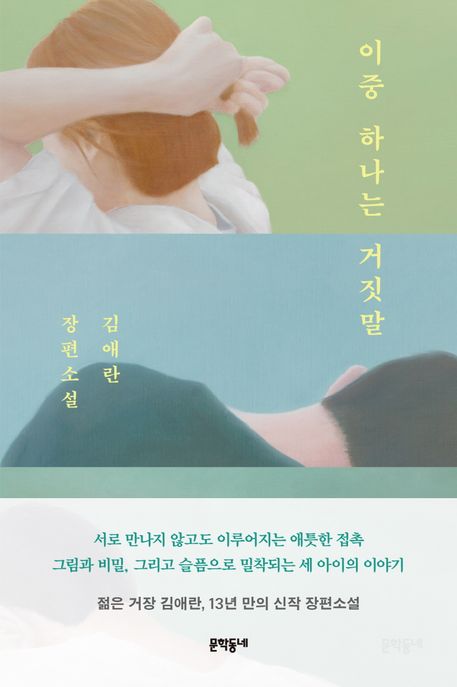 이중 하나는 거짓말  : 김애란 장편소설 