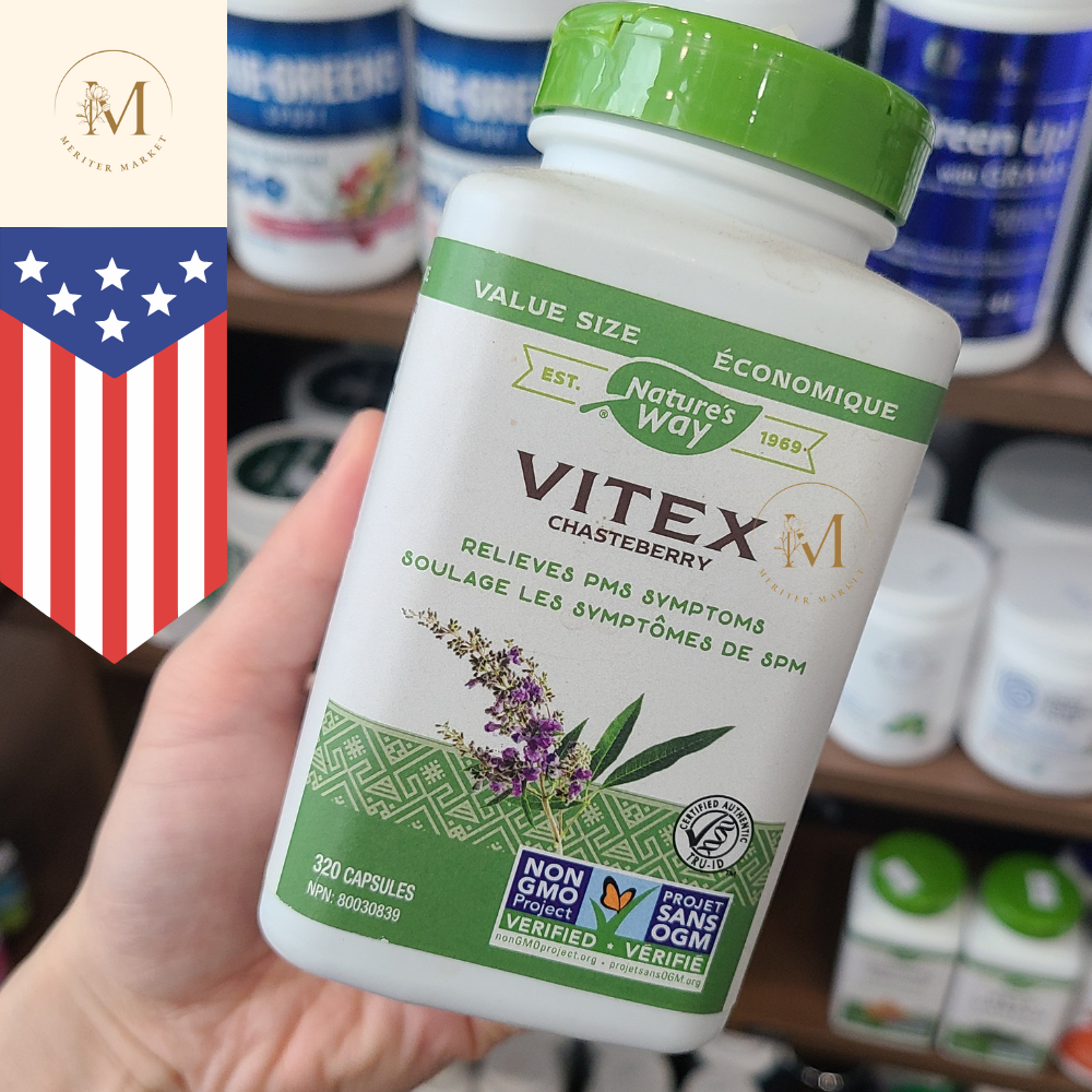 <b>nature’s way</b> PMS증후군 <b>여성 호르몬</b> vitex Chasteberry 400mg 미국 직배송 메리떼마켓  1개  320정