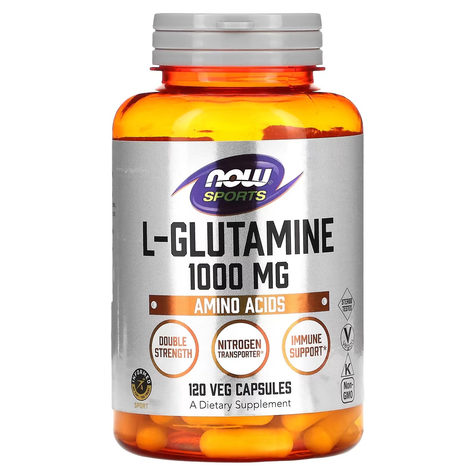 나우푸드 <b>L-글루타민 1000mg</b> 베지 캡슐  120정  1개
