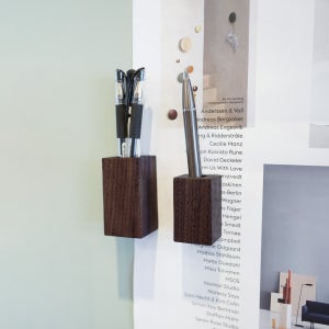 월넛 원목 자석 연필꽂이 , 머스타드씨드