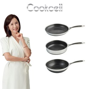 쿡셀 블랙큐브 세라믹 인덕션 IH 후라이팬 프라이팬 세트 cookcell 전인화 염경환 홈쇼핑 20 24 26 28 30  더블코팅 통3중구조 프라이팬  28cm  1개