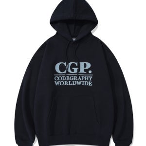 [코드그라피] 스퀘어 로고 후드티_네이비 CBESUTH200DN