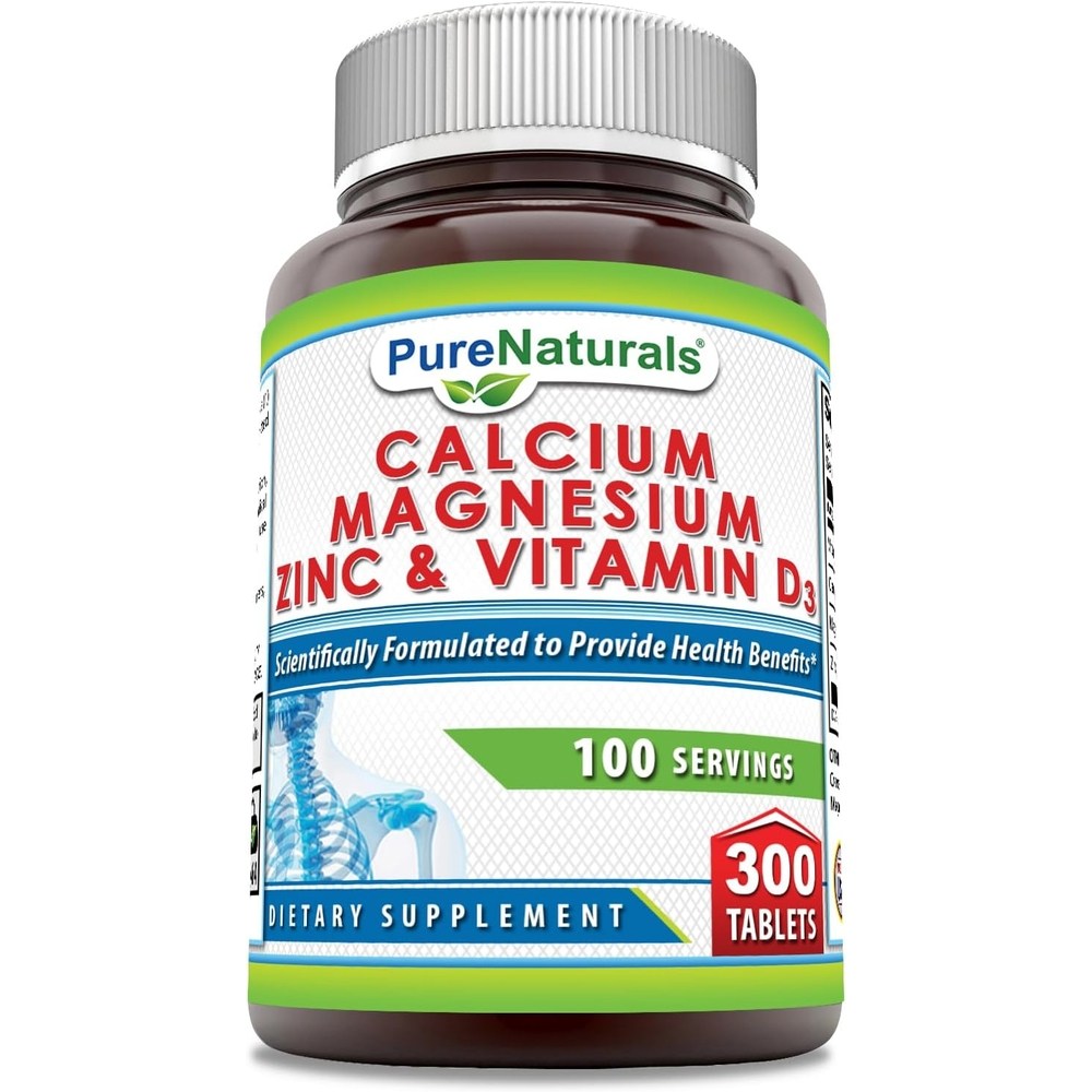 칼슘 마그네슘 아연 비타민D3 1425mg 300정 고함량 고용량 미국산 Calcium  300카운트 (1팩)  1개