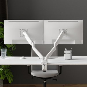 펠로우즈 펠로우즈 PT 듀얼 모니터암 거치대 화이트(80563) USB 3.0포트