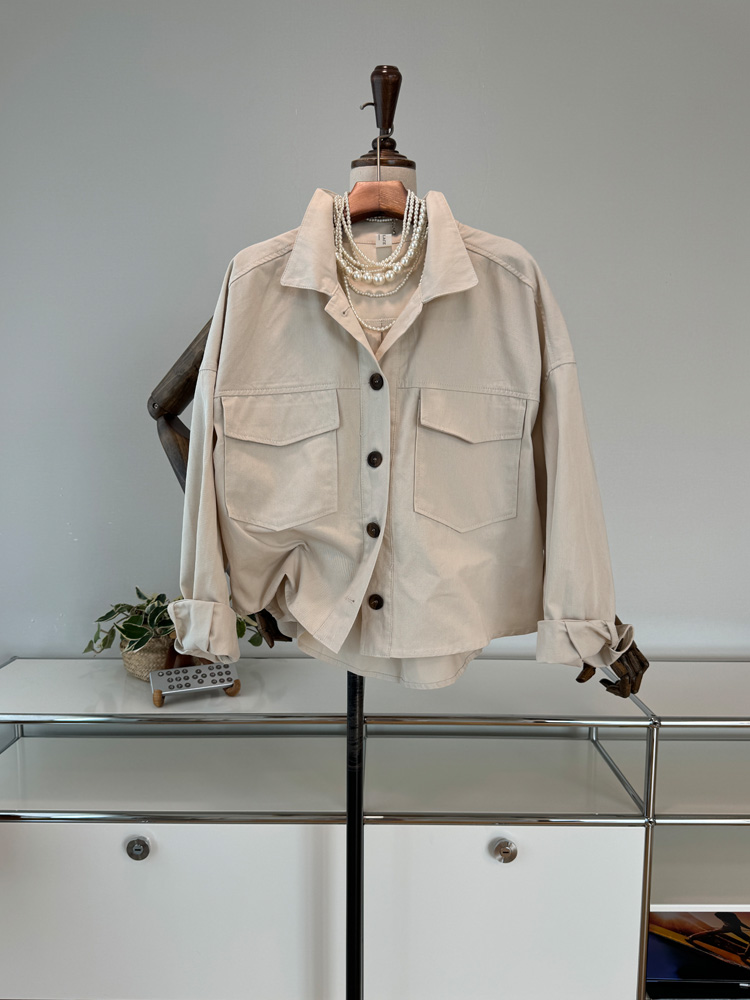 가을신상 루즈핏 코튼 야상 숏 자켓 3컬러