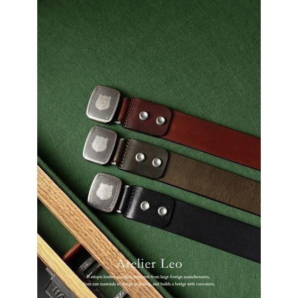 더블알엘 RRL RASCO STUDDED LEATHER BELT