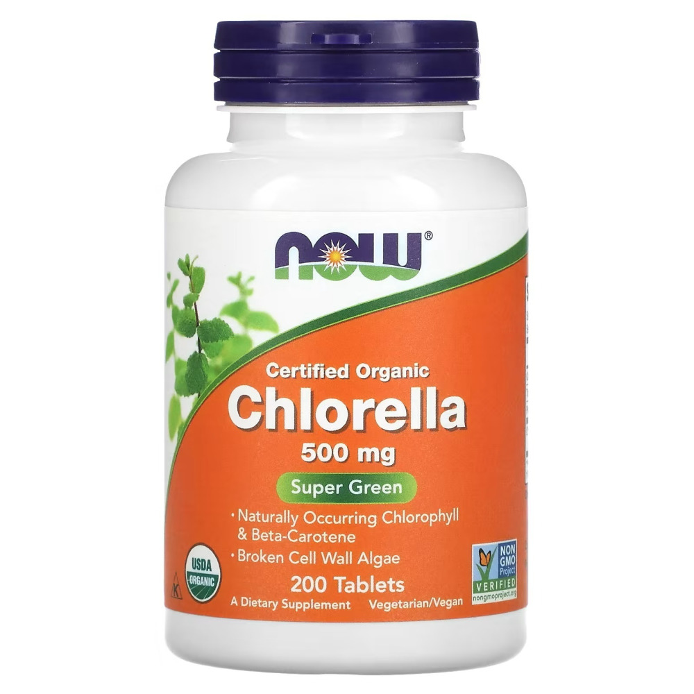 나우푸드 <b>클로렐라</b> Certified Organic <b>Chlorella</b> 500mg 200정  1개  1.5L