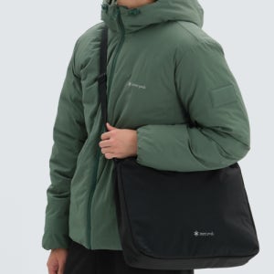 [스노우피크 어패럴] 듀얼테크 스퀘어 크로스백 L (S24FUFCB39) Black S24FUFCB39BK