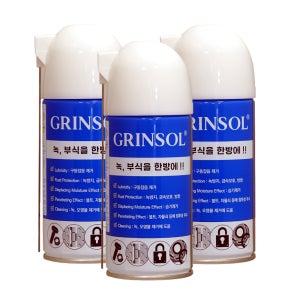 그린솔루션 세트 3개 그린솔 윤활방청제 360ml GRINSOL 녹방지 녹제거제