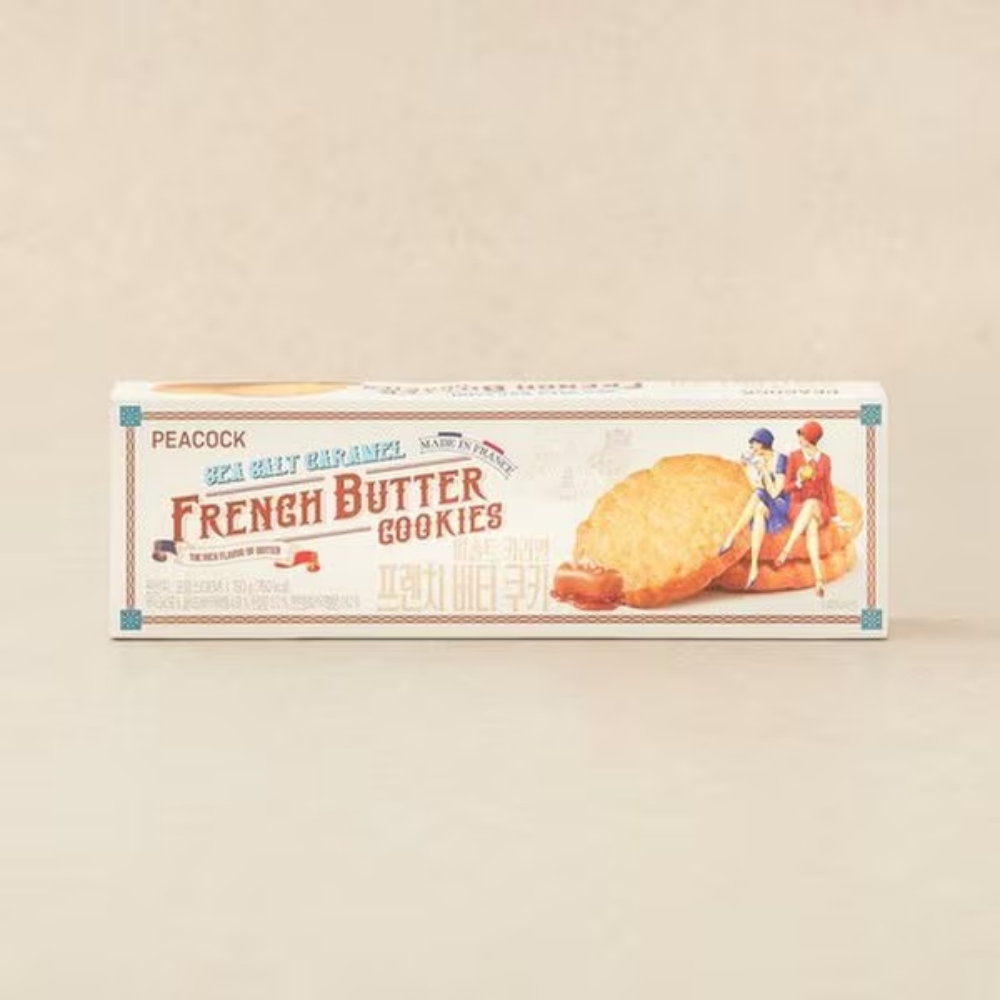 PEACOCK 씨솔트 카라멜 프렌치 버터 쿠키