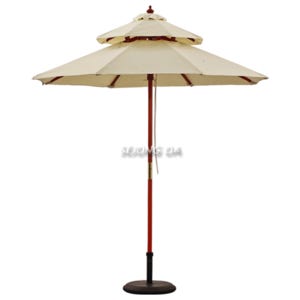 베란다 모크 목재파라솔 편의점 2단 낚시파라솔