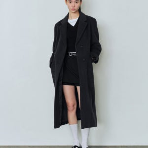 [무신사 스탠다드 우먼] 우먼즈 캐시미어 블렌드 체스터 롱 코트 [차콜 그레이] MWJCTBZ04-CG