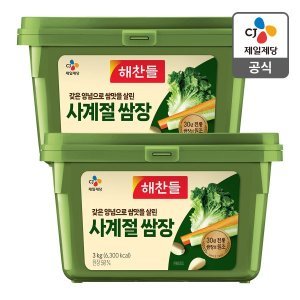 CJ제일제당 본사배송 해찬들 사계절쌈장 3kg X 2개
