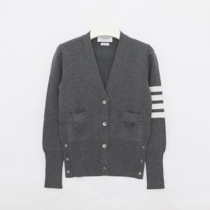 톰브라운 25FW 사선완장 밀라노 스티치 울 여성 가디건 FKC207A 00014 035