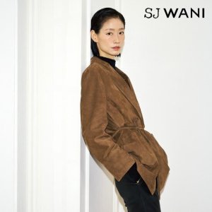 SJ와니 이태리 고트스킨 스웨이드 코트