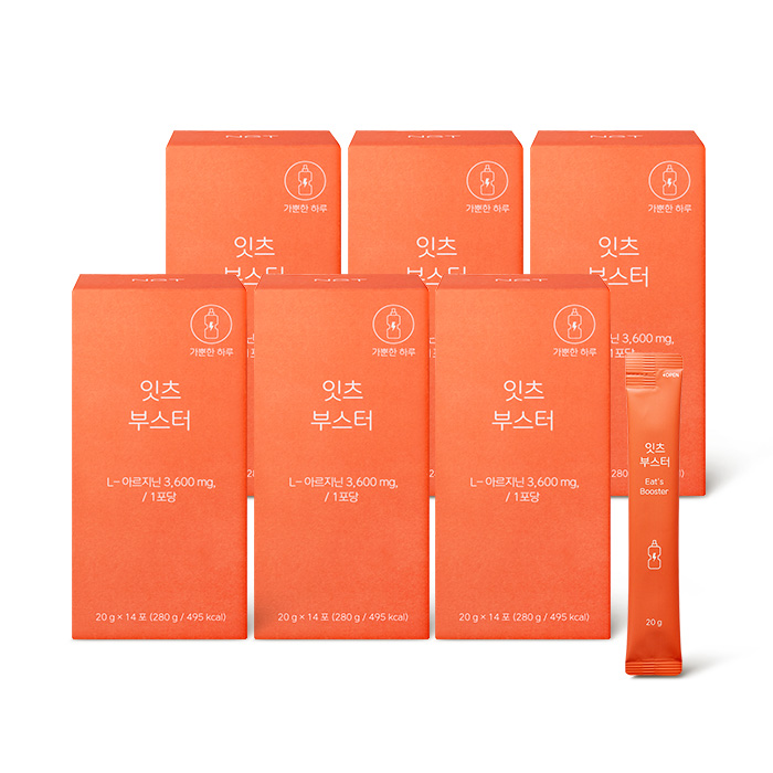 네츄럴굿띵스 NGT <b>잇츠 부스터</b> 아르기닌 에너지  6박스  280g