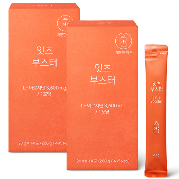 네츄럴굿띵스 NGT <b>잇츠 부스터</b> 아르기닌 에너지  2박스  280g