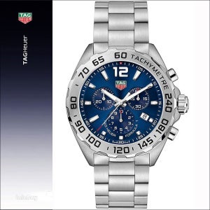태그호이어 CAZ101K 남성 메탈 시계 BA0842 포뮬러1 블루 크로노 쿼츠 44mm 메탈밴드 28603972