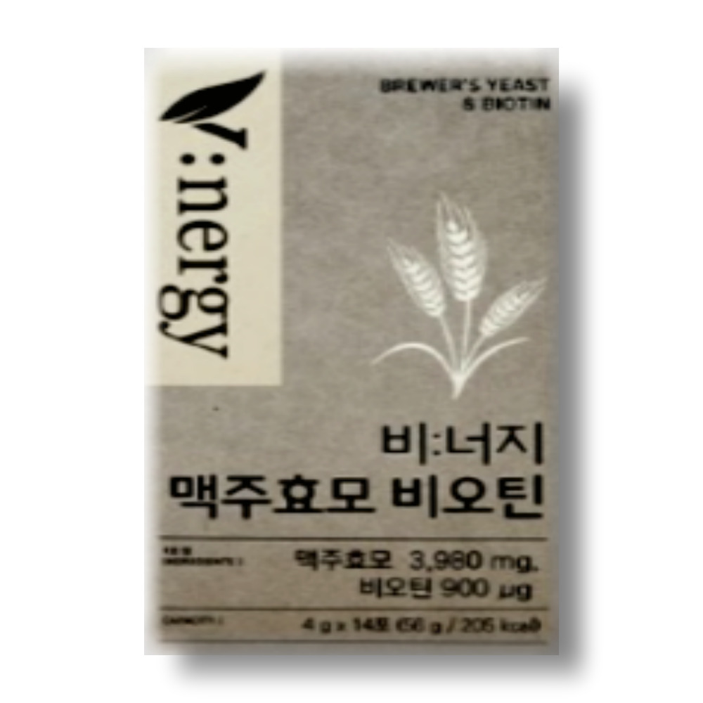 비너지 맥주효모 비오틴 14개 1박스  56g  1개