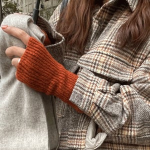 트에블 골지 울 핸드워머