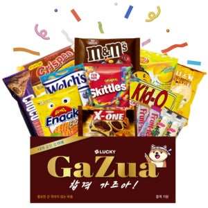 갓샵 수능 시험 응원 선물 [GaZua 합격 엿 간식 과자 세트 고3 수험생 기원 초콜릿 사탕 포장 꾸러미 가즈아]