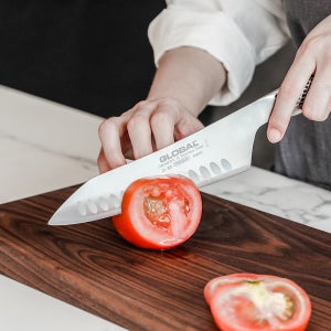 글로벌나이프 G-83 오리엔탈 쿡스, 딤플 18cm / 키리츠케 나이프 다용도 주방칼