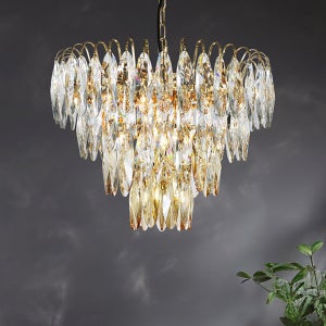 엘리온 9등 샹들리에 / 골드샹들리에 크리스탈샹들리에 샹드리에 6인용식탁등 방샹들리에 로비샹들리에