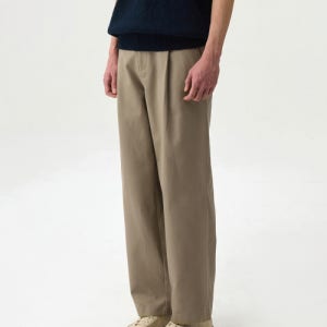 [247시리즈] 허드슨 컴포트 코튼 플리츠 팬츠 BEIGE TMPAX24701BEX