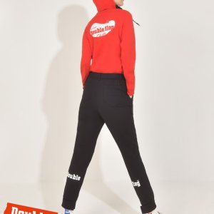 더블플래그 여성 인기급상승 기모HOT 여성 후면 듀얼레터 기모 조거팬츠 DWPA4D711BK