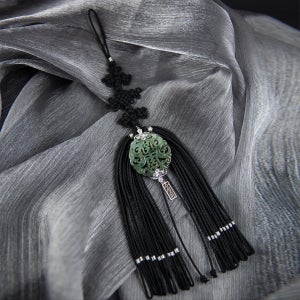 전통매듭 낙지발술 천연옥 한복장신구 한복액세서리 노리개, 수설화