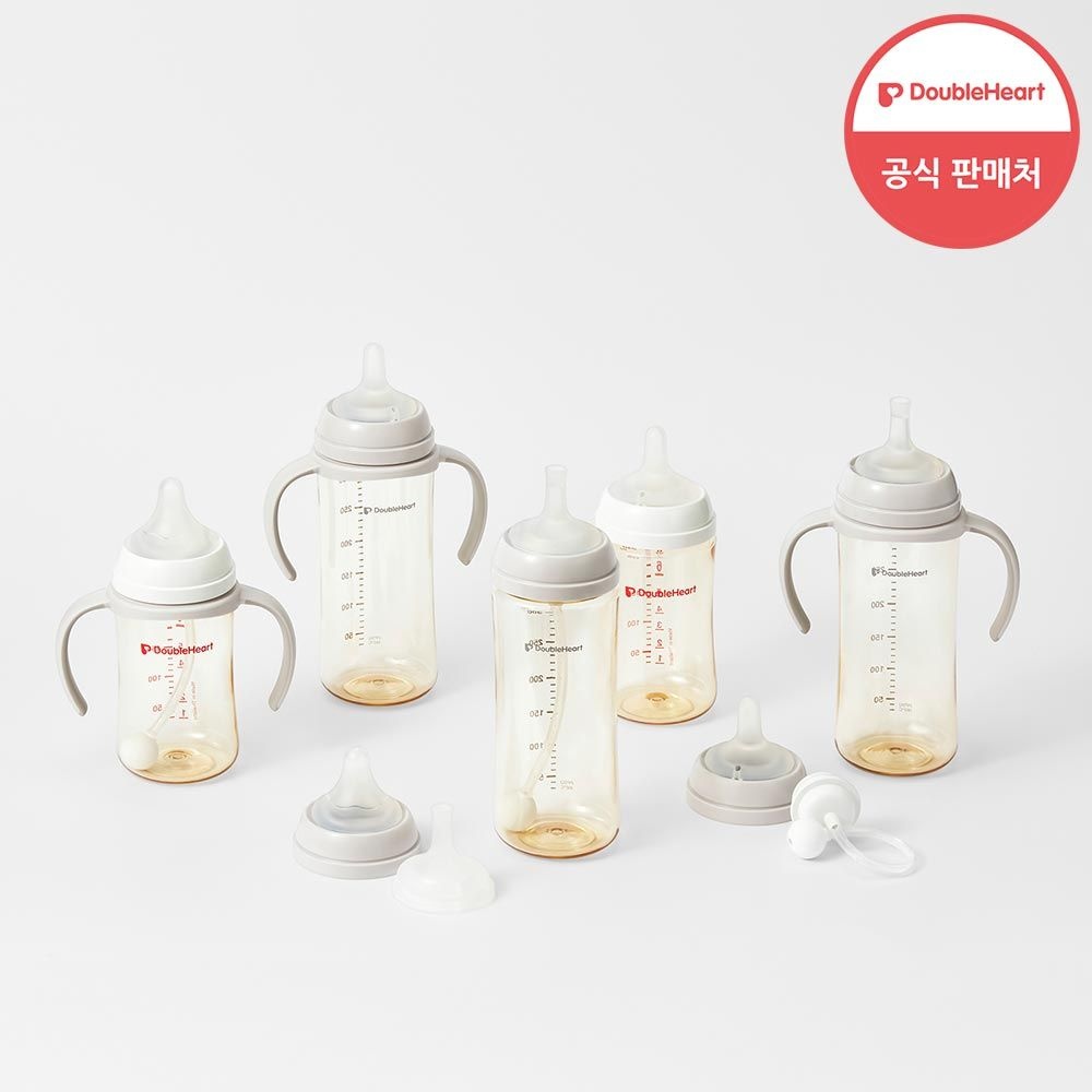 더블하트 [더블하트] 3세대 젖병 핸들, 이유실감 빨대꼭지, 추빨대 브러시 모음