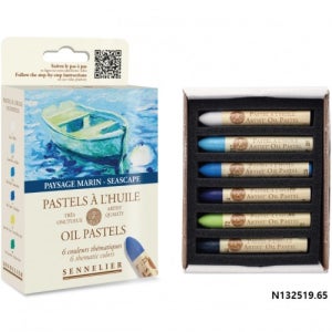 시넬리에 오일파스텔 6색 세트 (Seascape 칼라) - N132519.65