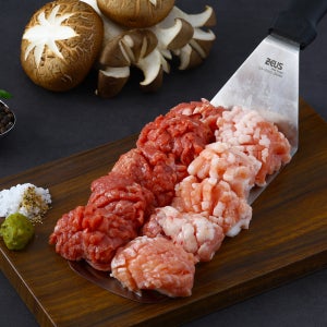 한돈 뒷고기 눈꽃모둠(뽈살+관자+두항정) 250g 2팩