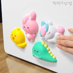 이젠교육 레이지스타 쪼물락 데코폼 4종 1세트 스퀴시 데코 스티커 피규어 DIY 말랑말랑 소품 꾸미기 공룡 유니콘 토끼 오리