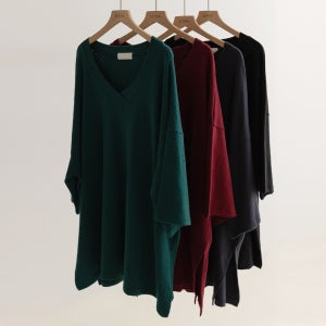 노와 베이직 브이 니트 T