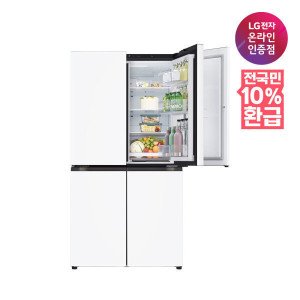 LG전자 (으뜸효율 대상) LG 디오스 오브제컬렉션 매직스페이스 냉장고 T875MHH111 1등급 870L 4도어냉장고