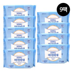 크리넥스 클린케어 화장실용 물티슈 리필형 46매 x 9팩 마이비데