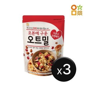 엄마사랑 오븐에 구운 오트밀 아몬드 크린베리  1개  800g