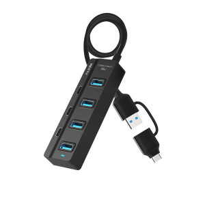 넥스트유 넥스트유 세기누스 코어 USB3.0 A C타입 콤보 7포트 OTG USB허브 349TC Halu