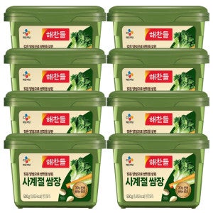 CJ제일제당 해찬들 사계절 쌈장 500g x 8개