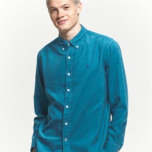 [헤지스 남성] [반값세일]터콰이즈 코듀로이 셔츠 HZSH4D505T2