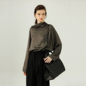 [아벡모토] 마지 양가죽 토트백 미디움 블랙 Marge Tote Bag Medium Black